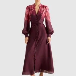 Forever New Camilla Women Floral Printed Bishop Sleeves Maxi Dress-picture-10