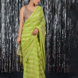 kalini MIRCHI FASHION Organza Ready To Wear Saree-picture-14