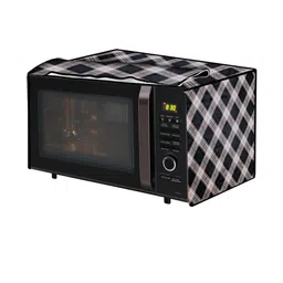 The Furnishing Tree PVC Waterproof Microwave Oven Cover Compatible for 25 L Convection 25BC4 Checke-picture-26