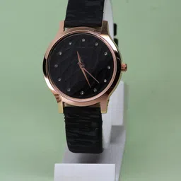 VIRAKTI Women Brass Dial & Leather Wrap Around Straps Analogue Watch F-46-BLACK-G-picture-33