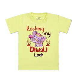 arvesa My First Diwali Printed Kids Tshirt-picture-15