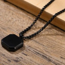 J.S ENTERPRISES Unisex Square Pendants with Chains-picture-5