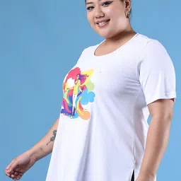 theRebelinme Women Printed T-shirt image 5