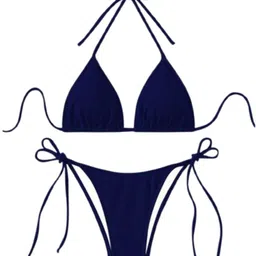 SAYAL CRATIO Halter Neck Swim Bikini Set-image-22