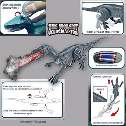 ritesh Entertainment Walking Dinosaur Toys - The Realistic Veleceraptor Dinosaur image 5