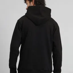 GRIFFEL Men Graphic Printed Hood Fleece Pullover Sweatshirt image 4