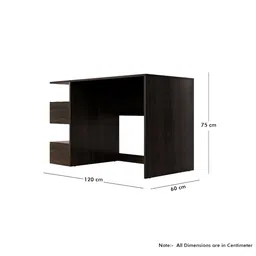 HEXA RED Brown Engineered Wood Study Table For Work From Home Students & Computer Table image 2