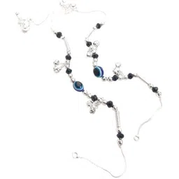 Lovemi Movements Set of 2 Crystal And Evil Eye Beaded Anklets-image-42