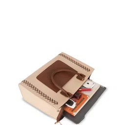 ROMOFY Tote Bag with Cut Work image 2