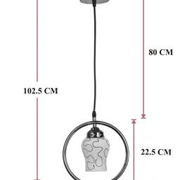SOMIL Printed Glass Cylinder Ceiling Lamps image 3