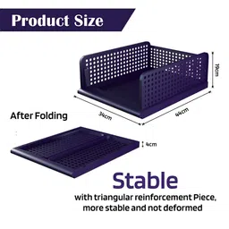 Myntra Elegant Homes Blue 4 Pieces Multi-Utility Organisers image 5