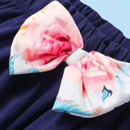 CrayonFlakes Girls Printed Round Neck Top With Shorts image 2