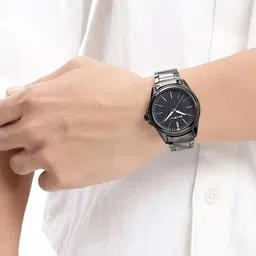 Mast & Harbour Men Stainless Steel Dial & Bracelet Style Straps Analogue Watch UT-A8659BLK-picture-32