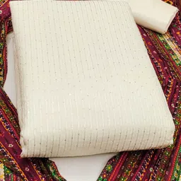 SAINOOR Embroidered Unstitched Dress Material image 4