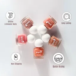 bussin' beauty Glossy Finish Nail Lacquer Kit | Stay Long, Quick Dry Paint With Chip Resistant- 12 Different Shiny Shades Kit image 3