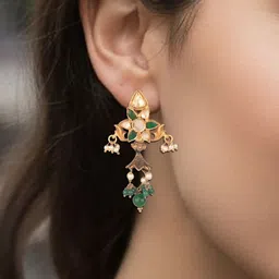 FUSIONARI Floral Drop Earrings image 2