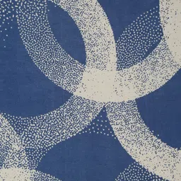 HOSTA HOMES Navy Blue & Beige Geometric 300 TC Single Bedsheet with 1 Pillow Covers image 5