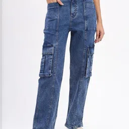 SZN Women Straight Fit High-Rise Highly Distressed Jeans-image-59