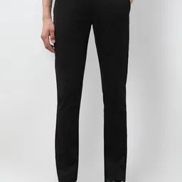 U.S. Polo Assn. Men Textured Slim Fit Flat-Front Mid-Rise Regular Trousers-picture-31