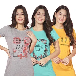 TRENDY WORLD Women Cotton Tshirts-image-96