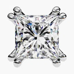 VALANOVA Hallmarked 18Kt Gold Diamond Studded Earrings - 1.40g image 4