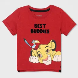 Juniors by Lifestyle Boys Pure Cotton Graphic Printed Round Neck Tshirt-picture-29
