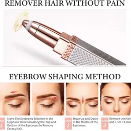 BELLIVINO 2 In 1 Eyebrow Machine For Women Face Lips Nose Hair Removal B103 Fully Waterproof Trimmer 90 min Runtime 2 Length Settings image 4