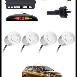 peeps store Car Premium 4 White Reverse Parking Sensor-AP25A773 Car Premium 4 White Reverse Parking Sensor-AP25A773 Parking Sensor image 1