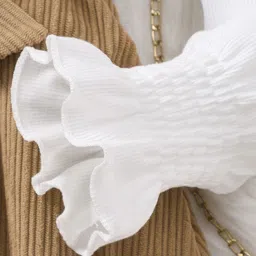 INCLUD Puff Sleeve Fit & Flare Midi Dress image 4