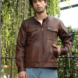 Campus Sutra Men Lightweight Biker Jacket-picture-30