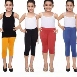 Tik Tok WEARS Girls Multicoloured Cotton Capris-picture-25