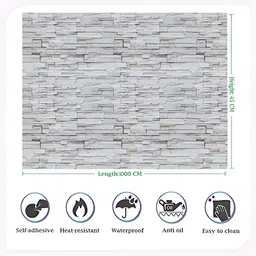 INDIAN ROYALS Grey & Black Peel & Stick Printed Self-Adhesive & Durable Wall Sticker image 5