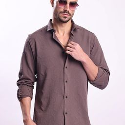 Bene Kleed Men Textured Spread Collar Casual Shirt-picture-22