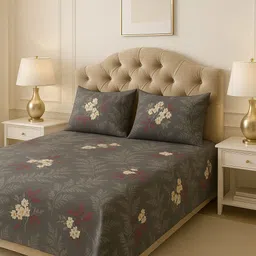 elegant weavers Microfiber Single Flat 144 TC Printed Bedsheet image 2