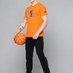 Reebok Typography Printed Pure Cotton Athleisure T-shirt-picture-15