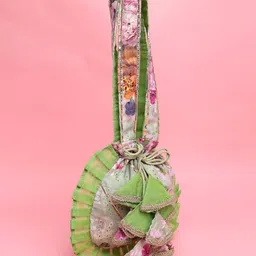 Dhrohar Embroidered Potli Clutch image 5