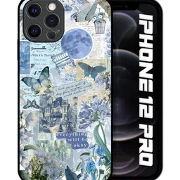 QRIOH Abstract Printed iPhone 12 Pro Back Case Mobile Accessories image 5