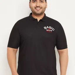 RENUOVO Men Polo Collar Applique T-shirt-image-15