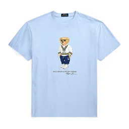 Polo Ralph Lauren Men Graphic Printed Round Neck Cotton T-shirt image 4