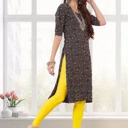 arangya Women Geometric Printed Crepe Kurta-picture-25