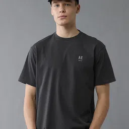 AMERICAN EAGLE OUTFITTERS Round Neck Short Sleeves Boxy Cotton T-shirt-picture-34