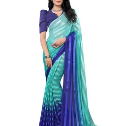 Moda Rapido Women Colourblocked Satin Saree-image-33