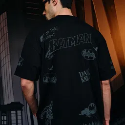 Bonkers Corner Men Batman Printed Raw Edge T-shirt image 2