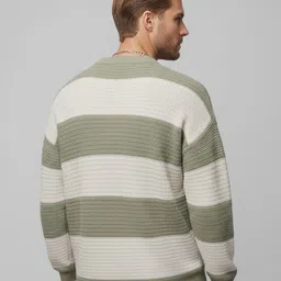 HERE&NOW Men Striped Pullover image 2