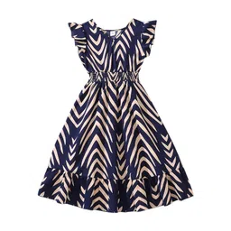 StyleCast x Revolte Girls Printed Fit - Flare Midi Dress-picture-2