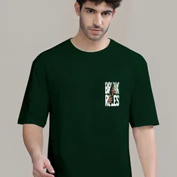 Kushi Flyer Men Typography Printed Round Neck Relaxed Fit T-shirt-picture-46
