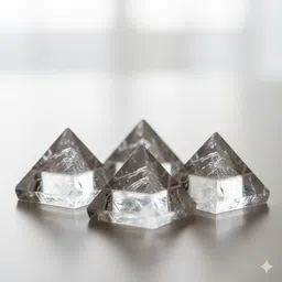 cfc Natural Apophyllite Crystal Points Set of 4 – Clear Diamond Pyramid Shape Regular Square Crystal Stone-picture-17