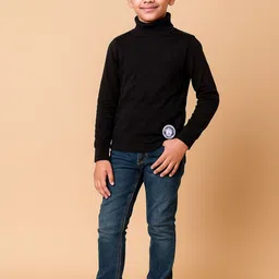 Unfab Unisex Kids Cotton High Neck Tshirts-picture-54