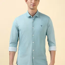 Allen Solly Slim Fit Conversational Printed Spread Collar Long Sleeves Cotton Shirt-picture-41