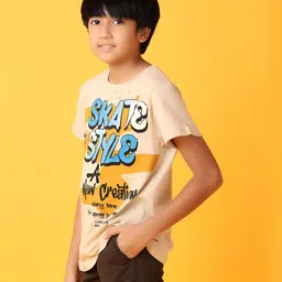 V-Mart Boys Typography Printed Round Neck Cotton T-Shirt image 5
